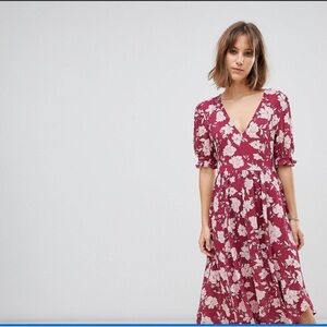 Rahi Cali floral mini long sleeve dress